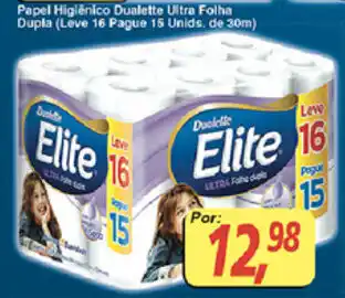 Supermercados Guanabara Papel Higiénico Dualette Ultra folha Dupla oferta