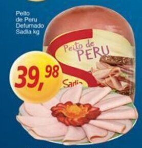 Supermercados Guanabara Peito de Peru Defumado Sadia 1kg oferta