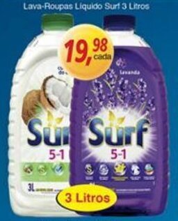 Supermercados Guanabara Lava Roupas Liquido Surf 3L oferta