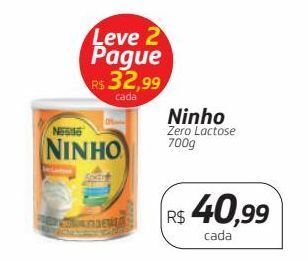 Drogal Ninho zero lactose 700g oferta