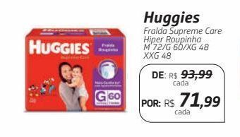 Drogal Huggies fralda supreme care hiper roupinha oferta