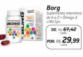 Drogal Borg suplemento vitamínico de a a z + ômega 3 c/60 cps oferta