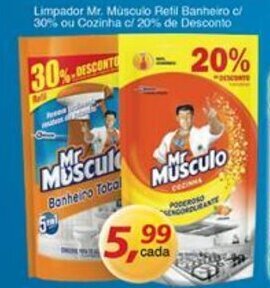 Supermercados Guanabara Limpador Mr.Musculo Refil Banheiro c/ 30% ou Cozinha c/ 20% de Desconto oferta