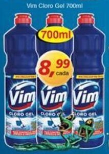 Supermercados Guanabara Vim Cloro Gel 700ml oferta