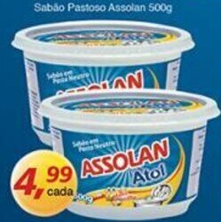 Supermercados Guanabara Sabao Pastoso Assolan 500g oferta