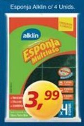 Supermercados Guanabara Esponja Alklin c/4 unids. oferta