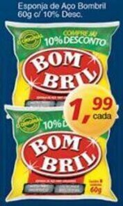 Supermercados Guanabara Esponja de Aco Bombril 60g c/10% Desc. oferta