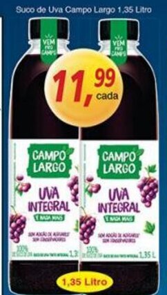 Supermercados Guanabara Suco de Uva Campo Largo 1.35L oferta