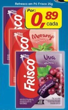Supermercados Guanabara Refresco em po Frisco 25g oferta