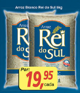 Supermercados Guanabara Arroz Branco Rei do Sul 5kg oferta