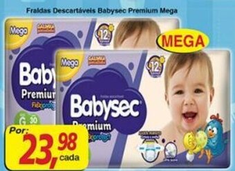 Supermercados Guanabara Fraldas Descartaveis Babysec Premium Mega oferta