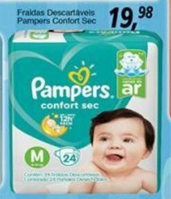Supermercados Guanabara Fraldas Descartaveis Pampers Comfort Sec oferta