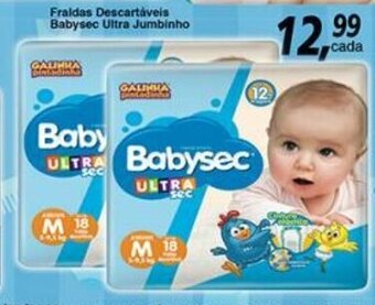 Supermercados Guanabara Fraldas Descartaveis Babysec Ultra Jumbinho oferta
