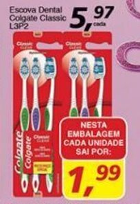 Supermercados Guanabara Escova Dental Colgate Classic L3P2 oferta