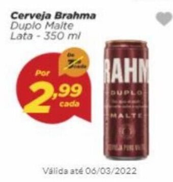 Dia Cerveja Brahma Duplo Malte Lata 350ml oferta