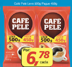 Supermercados Guanabara Cafe Pele Leve 500g Pague 450g oferta