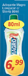 Adocante Magro Lowcucar c/ Stevia 80ml
