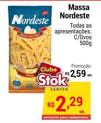 Stok Center Massa Nordeste 500g oferta