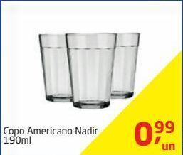 Copo americano nadir 190ml