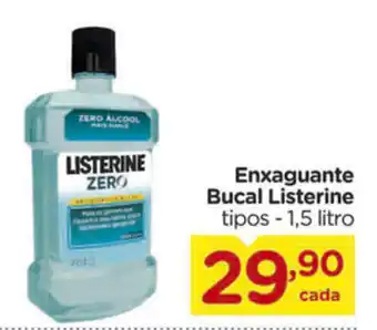 Carrefour Enxaguante Bucal Listerine 1.5L oferta