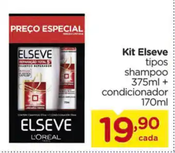 Carrefour Kit Elseve Shampoo 375ml + Condicionador 170ml oferta