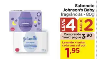 Carrefour Sabonete Johnson's Baby 80g oferta