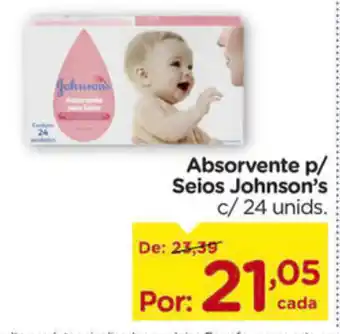 Carrefour Absorvente p/ Seios Johnson's oferta
