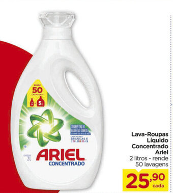 Carrefour Lava roupas Liquido Concentrado Ariel 2L oferta