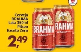 Supermercados Nori Cerveja Brahma Lata 350ml Pilsen Exceto Zero oferta