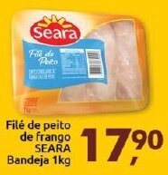 Supermercados Nori File de Peito de Frango Seara Bandeja 1kg oferta