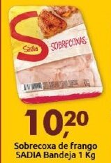 Supermercados Nori Sobrecoxa de Frango Sadia Bandeja 1kg oferta