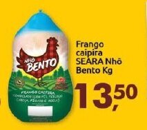 Supermercados Nori Frango Caipira Seara Nho Bento 1kg oferta