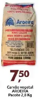 Supermercados Nori Carvao vegetal Aroeira pacote 2.8kg oferta