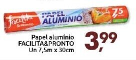 Supermercados Nori Papel Aluminio Facilita & Pronto 30cm x 7.5m oferta