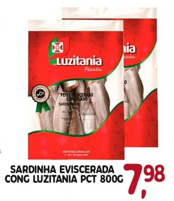 Sardinha Eviscerada cong. Luzitania pct 800g
