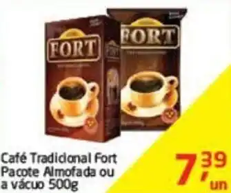 Tenda Atacado Cafe Tradicional Fort Pacote Almofada ou a vacuo 500g oferta