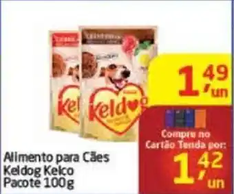 Tenda Atacado Alimento para Caes Keldog Kelco pacote 100g oferta