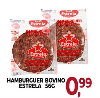 Hamburguer Bovino Estrela 56g