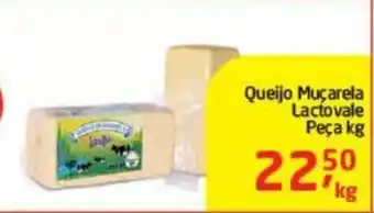 Tenda Atacado Queijo Mucarela Lactovale peca 1kg oferta