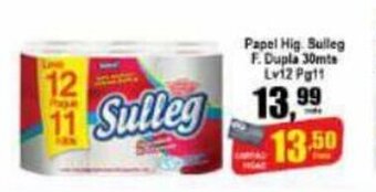 Higa's Supermercado Papel Hig. Sulleg Folha Dupla 30mts Lv12 Pg11 oferta