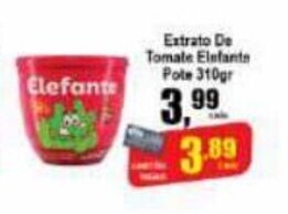 Higa's Supermercado Extrato de Tomate Elefante pote 310g oferta