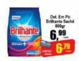 Higa's Supermercado Det. em po Brilhante Sachet 800g oferta