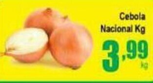 Higa's Supermercado Cebola Nacional 1kg oferta