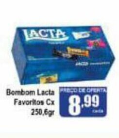 Higa's Supermercado Bombom Lacta Favoritos cx 250.6g oferta