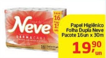 Tenda Atacado Papel Higiénico Folha DUpla Neve pacote 16un x 30m oferta