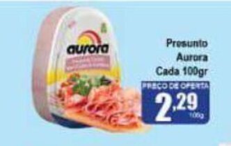 Higa's Supermercado Presunto Aurora Cada 100g oferta
