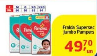 Fralda Supersec Jumbo Pampers