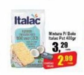 Higa's Supermercado Mistura p/ Bolo Italac pct 400g oferta