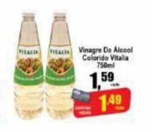 Higa's Supermercado Vinagre de Alcool Colorido Vitalia 750ml oferta