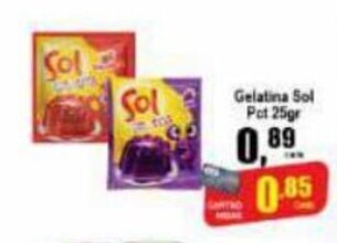 Higa's Supermercado Gelatina Sol pct 25g oferta